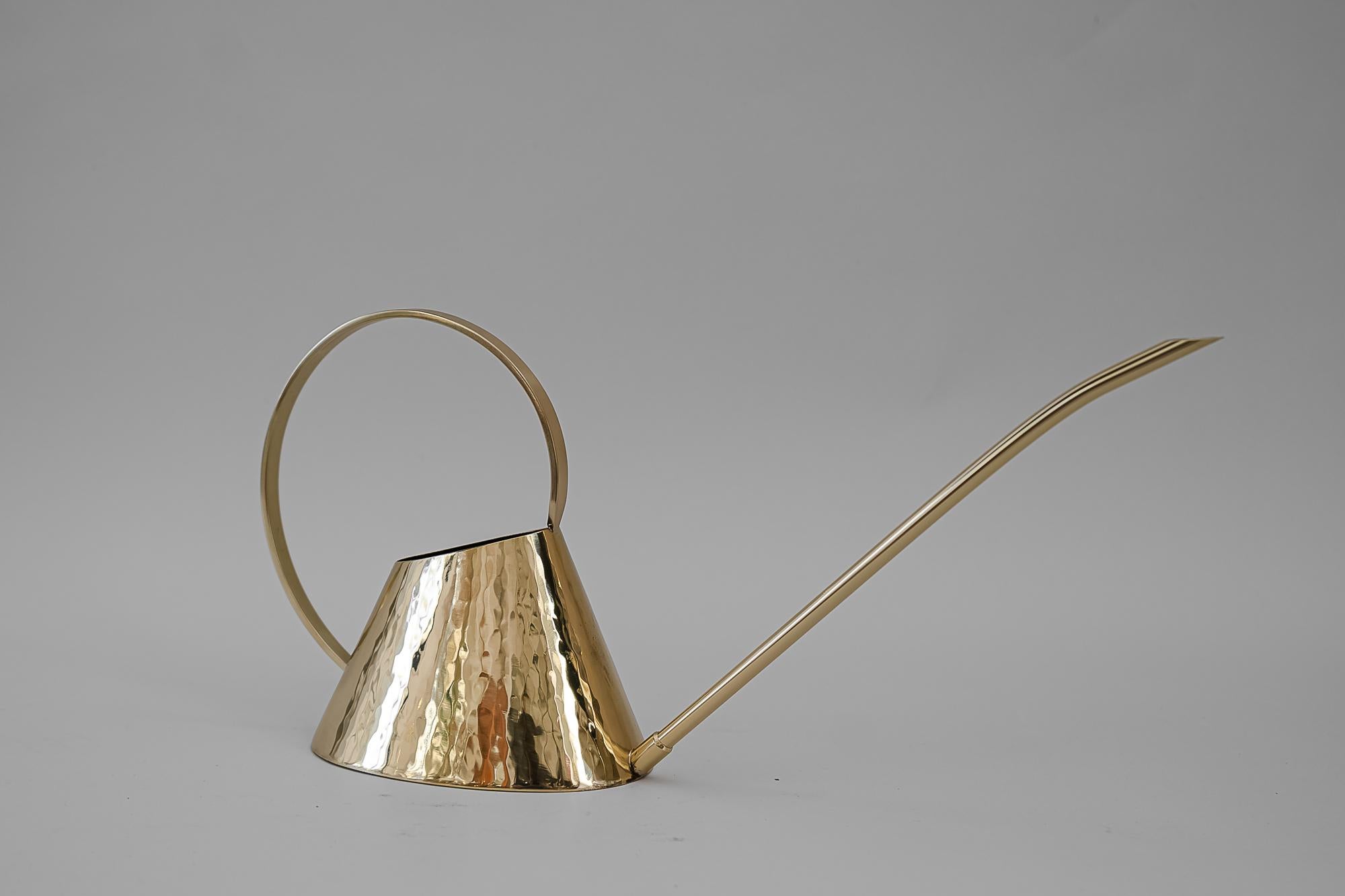 Lacquered Hammered Watering Can, circa 1950s
