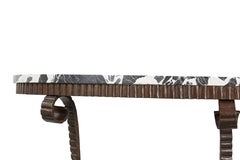 Console en fer forgé martelé, Paul Kiss, 1925