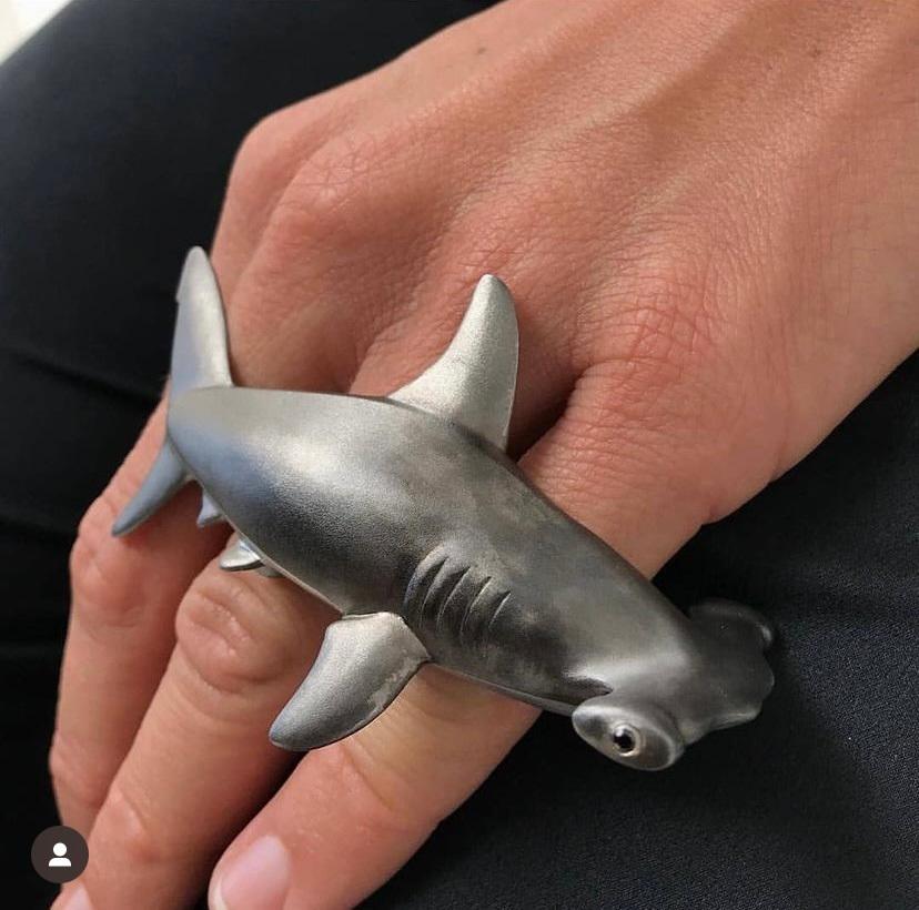 hammerhead shark clay