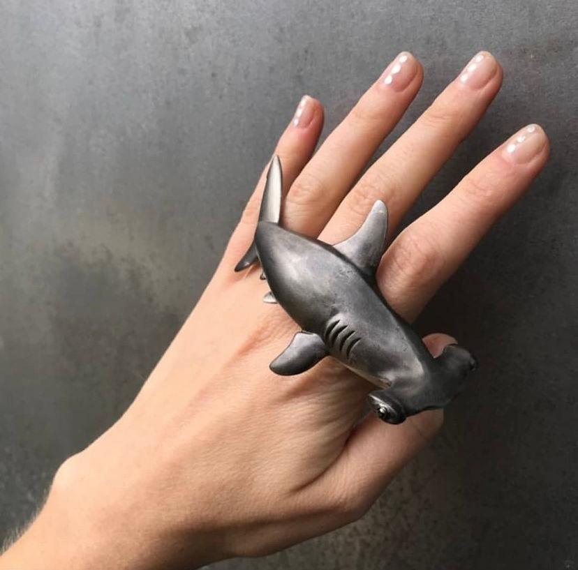 clay hammerhead shark