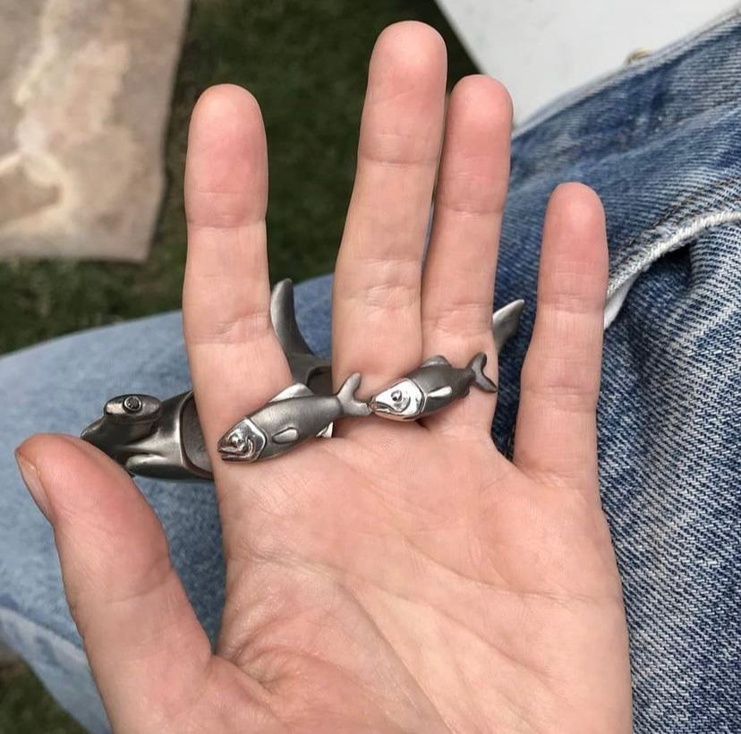 Hammerhead Shark Ring In New Condition For Sale In Cold Spring, NY