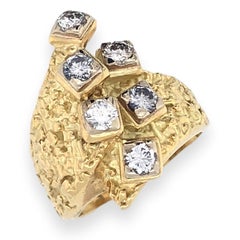 Hammerman Bros, 1960s Diamond and Gold Ring Made in France