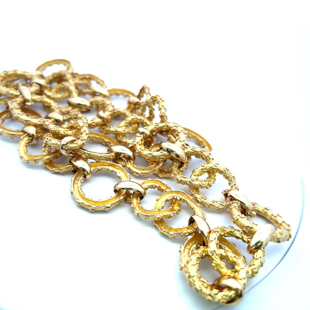 Hammerman Broth Vintage 202,30 grammi di collana in oro giallo 18 carati A Link in vendita 4