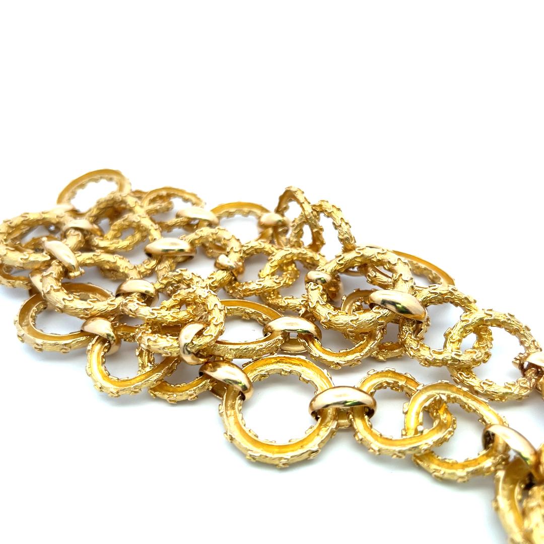 Hammerman Broth Vintage 202,30 grammi di collana in oro giallo 18 carati A Link in vendita 5