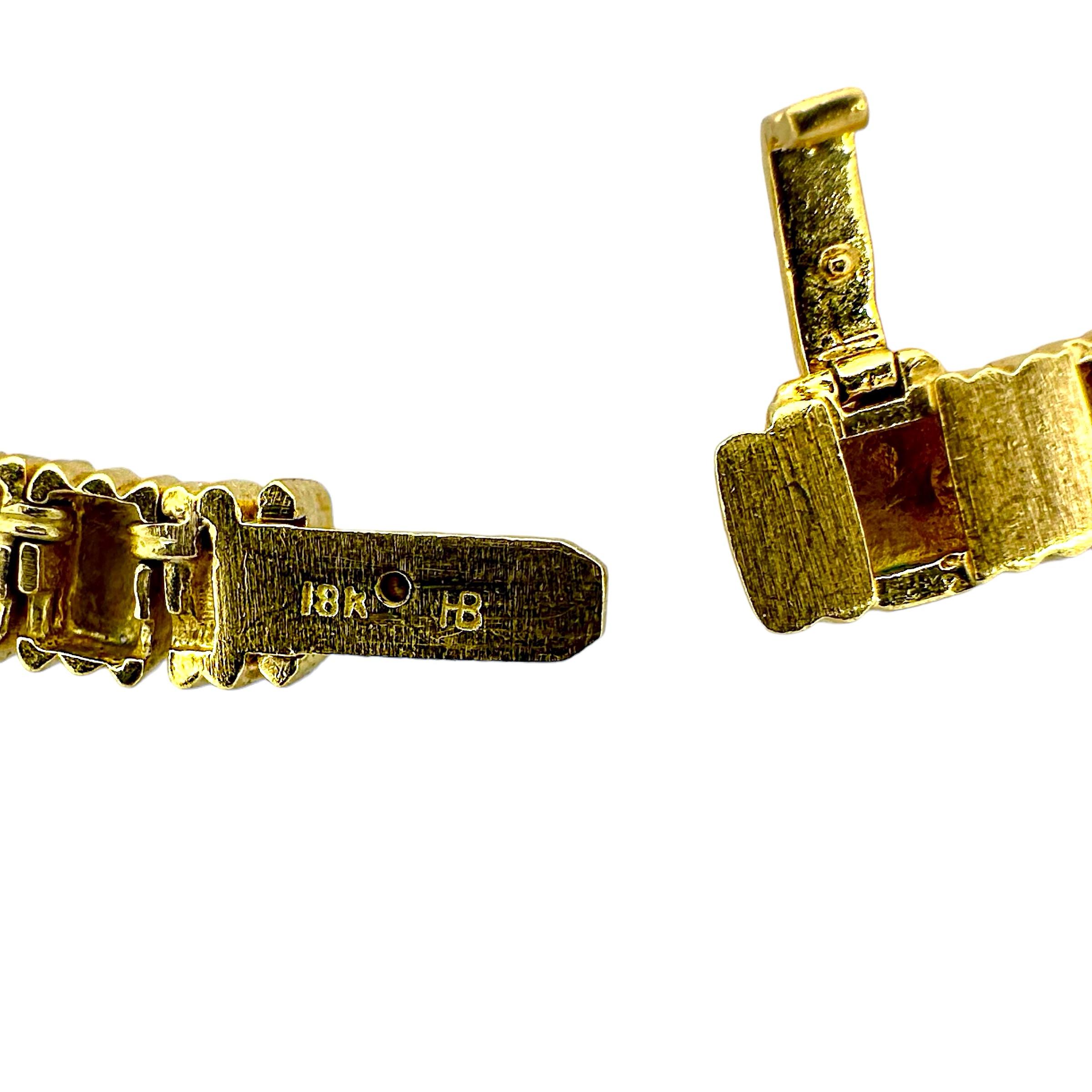 Hammerman Brothers Halskette aus 18 Karat Gold mit Diamanten, Smaragden, Rubinen und Saphiren (Rundschliff) im Angebot