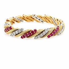 Hammerman Brothers 18k Rubin- und Diamantarmband