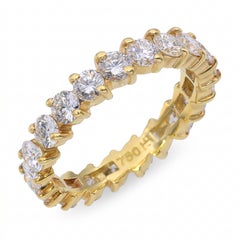 Hammerman Brothers 18K Yellow Gold 2.31ctw Diamond Eternity Ring