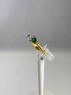 Hammerman Brothers Diamond and Emerald Ring