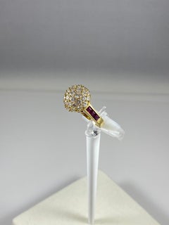 Hammerman Brothers Diamond and Ruby Dome Ring