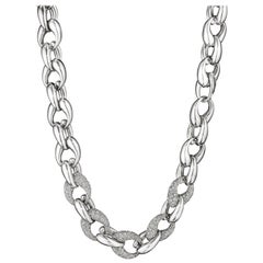 Hammerman Brothers Diamond Chain Link Necklace