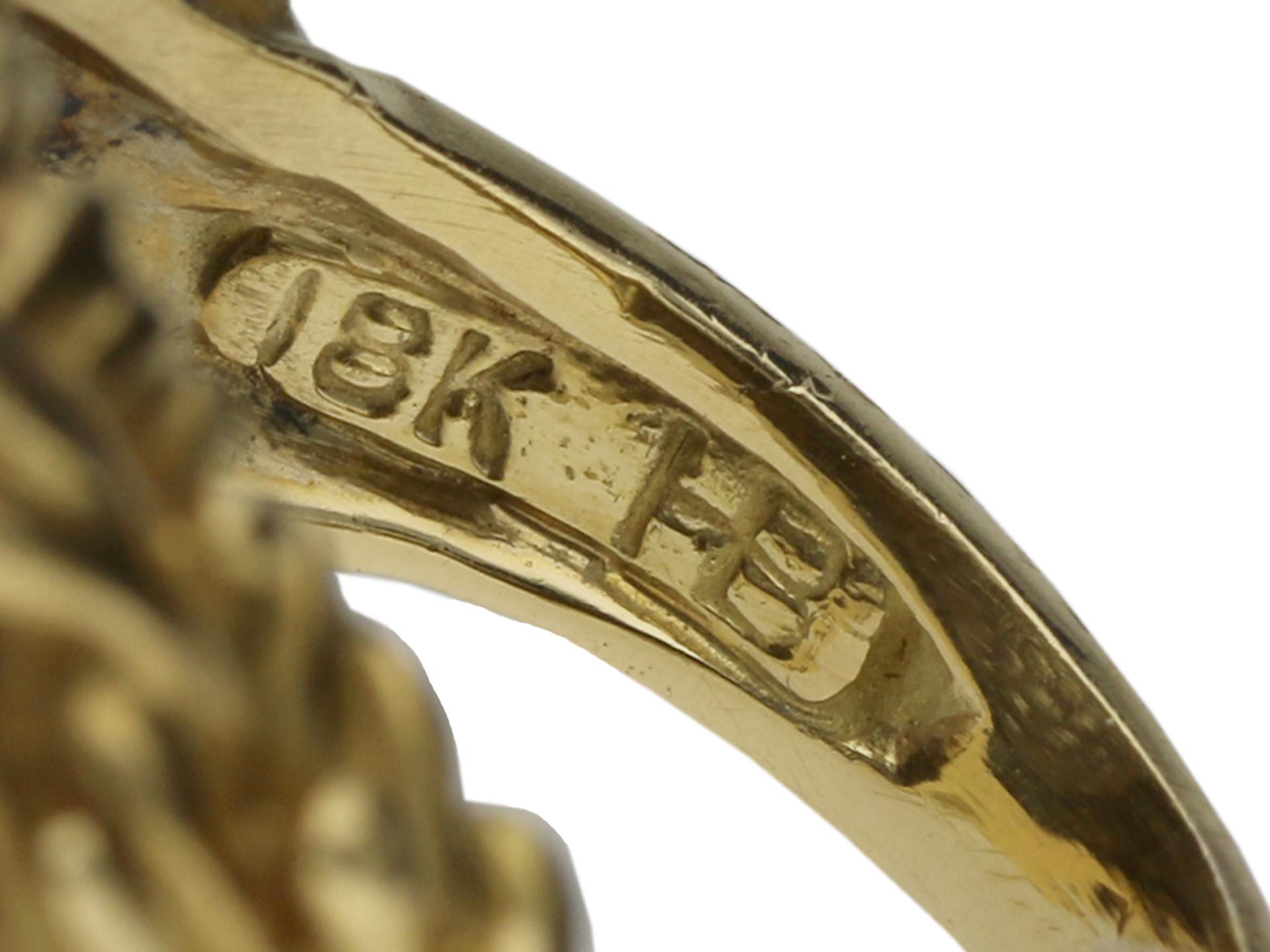 Anello a grappolo con diamanti Hammerman Brothers, 1960 circa. In condizioni buone in vendita a London, GB