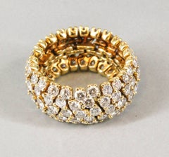 Hammerman Brothers Diamond Gold Flexible Band Ring