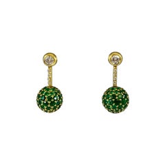 Hammerman Brothers Emerald and Diamond Earrings