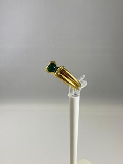 Hammerman Brothers Emerald Double Heart Ring