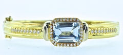 Hammerman Brothers Armreif mit feinem Aquamarin und Diamanten