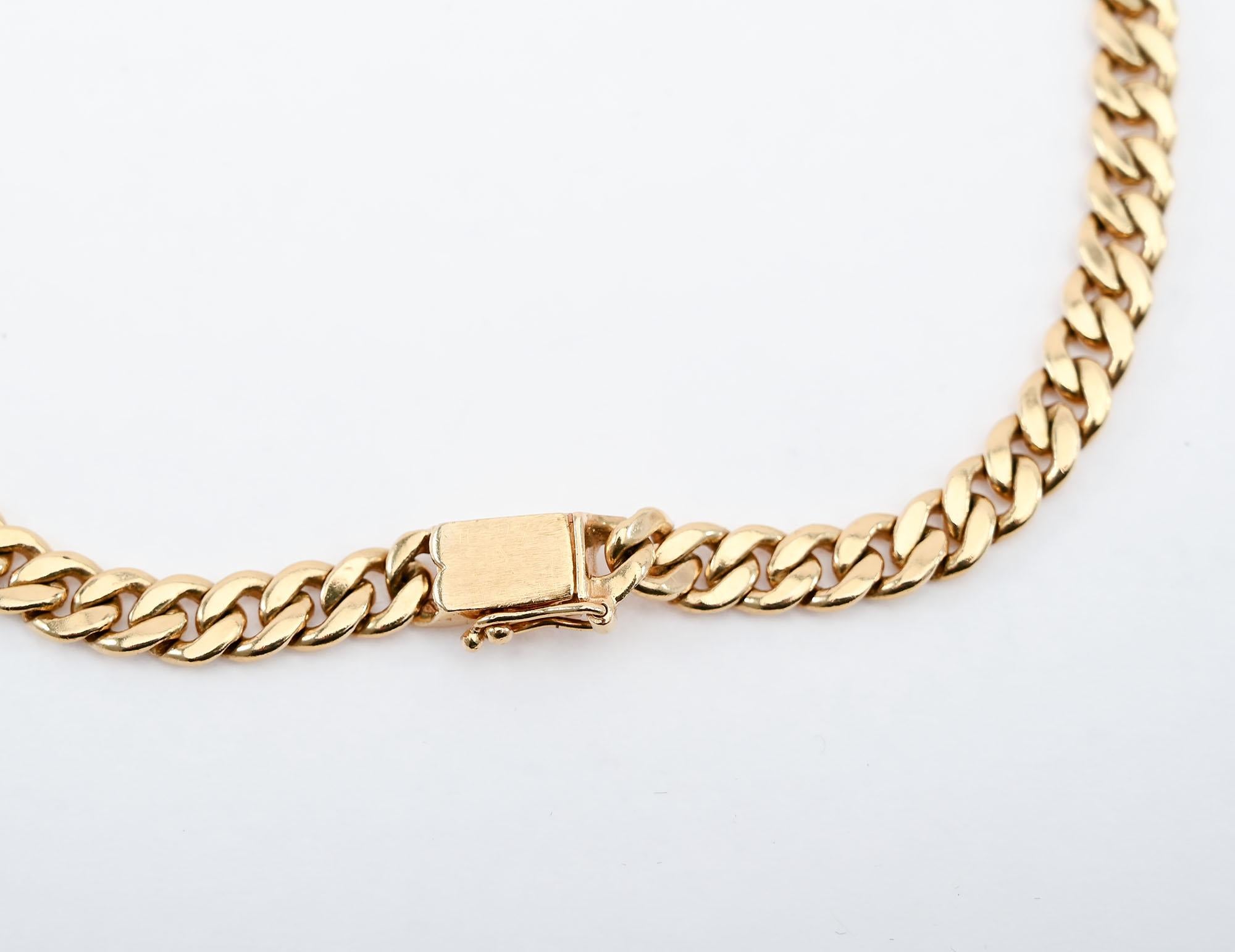 Hammerman Brothers Collar largo de cadena de oro con rubíes, zafiros y diamantes Cabujón en venta