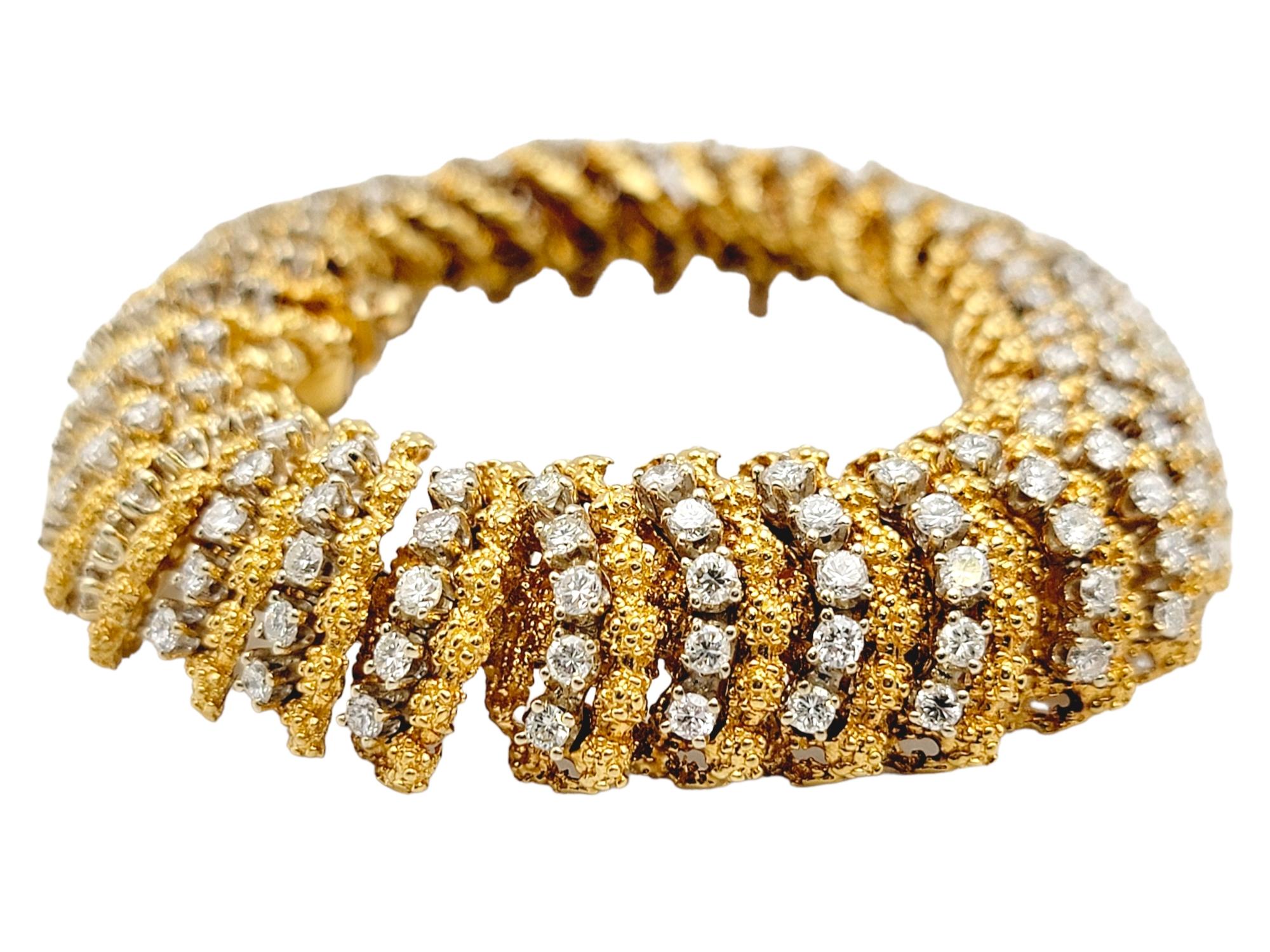 You will absolutely fall in love with this stunningly beautiful bracelet designed by renowned jeweler, Hammerman Brothers. Since 1946, Hammerman Jewels has been an American made, family owned business famous for their Old world craftsmanship, ever