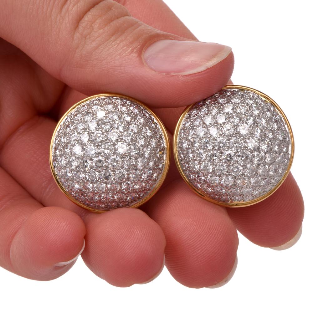 Women's Hammerman Brothers Platinum Diamond Cluster Stud Earrings