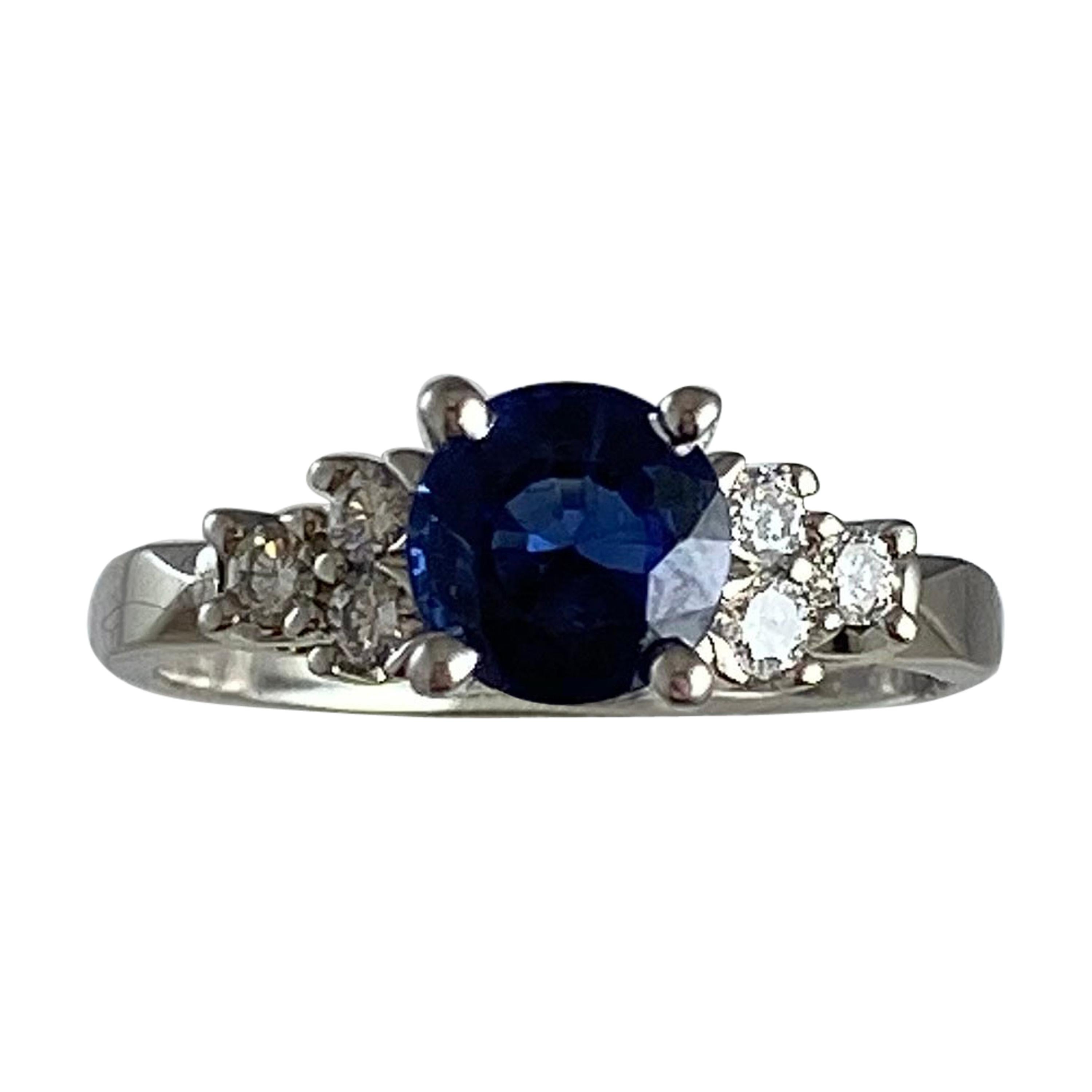 Hammerman Brothers Sapphire and Diamond Ring For Sale