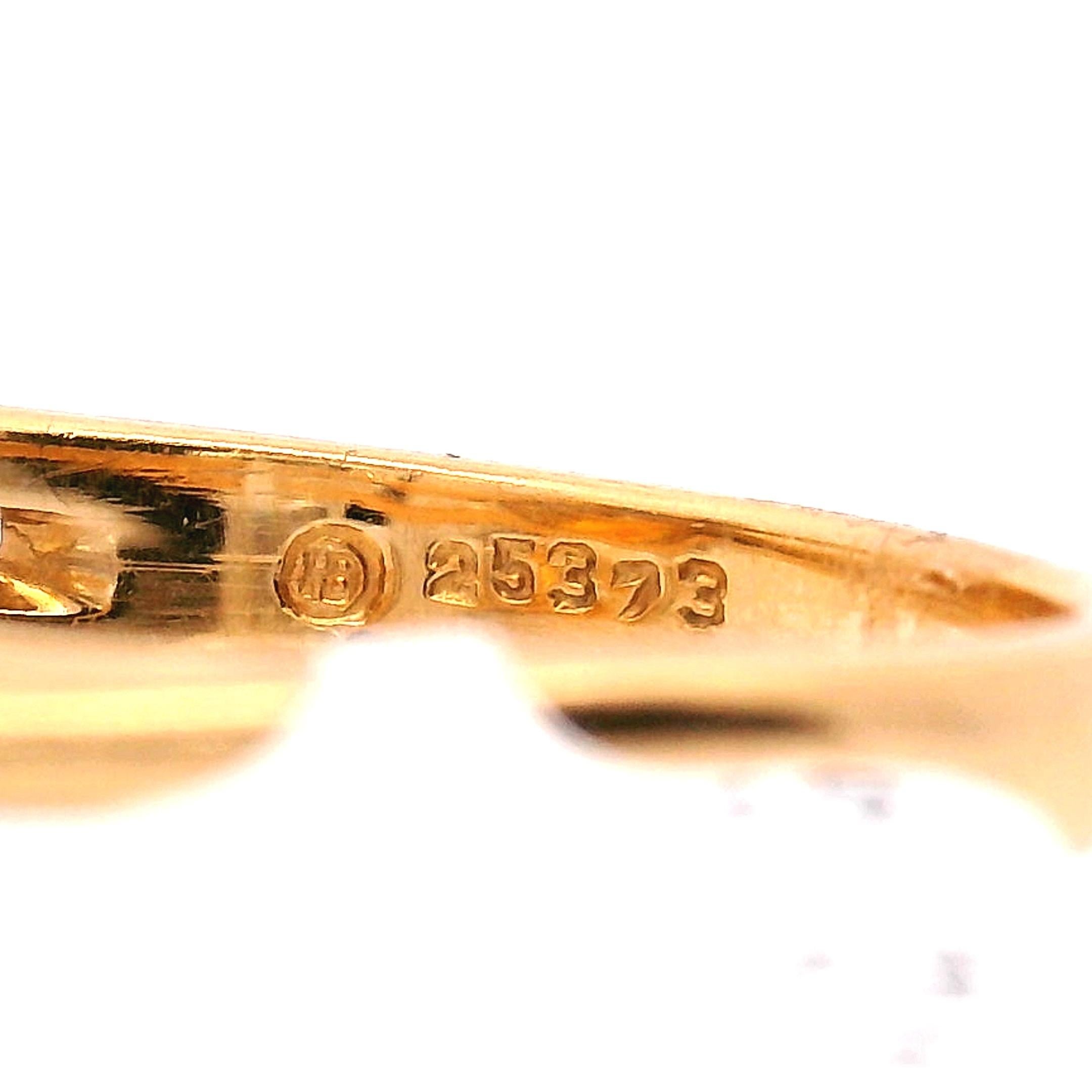 Anello da cocktail con zaffiro e diamante di Hammerman Brothers in vendita 3