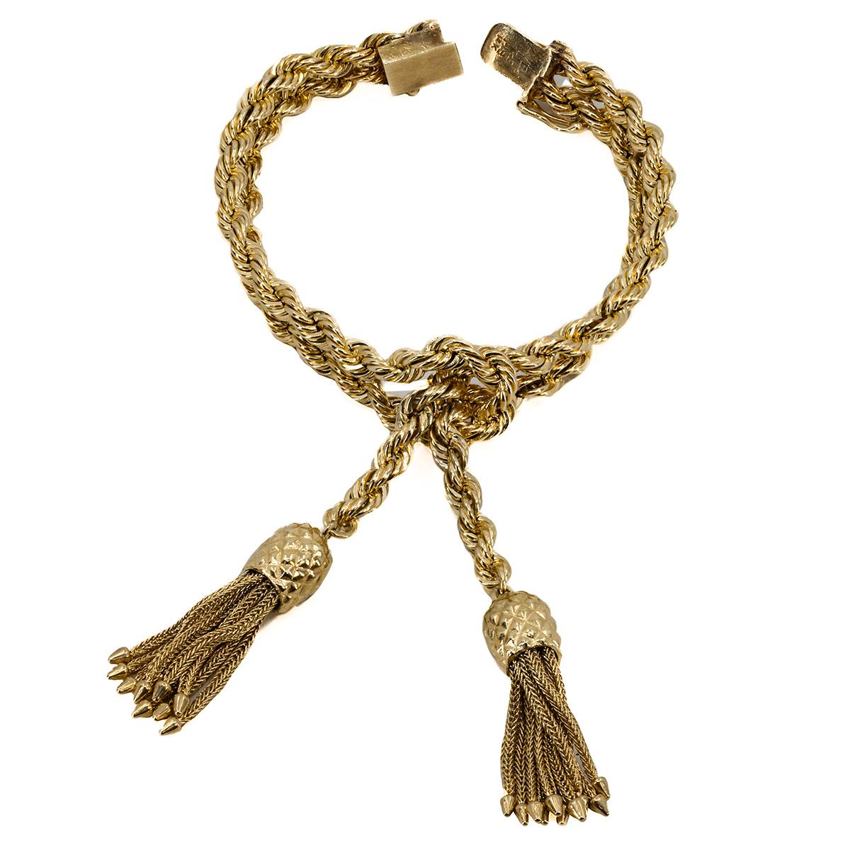 Hammerman Brothers Tassel Bracelet In Excellent Condition In Sarasota, FL