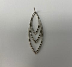 Hammerman Brothers Pave Diamond Leaf Earrings
