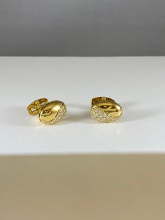 Hammerman Brothers Royal Ascot Diamond Oval Cufflinks