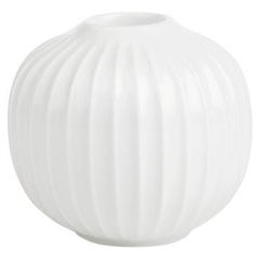 Hammershøi Candle Holder Round White
