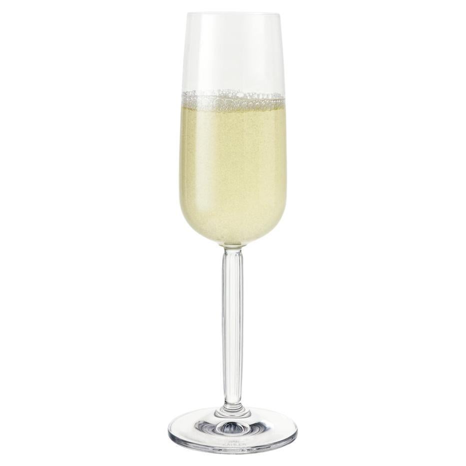 Hammershøi Champagne Glass Clear 2 Pcs, 8.1 Oz For Sale