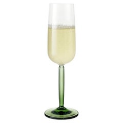 Hammershøi Champagne Glass Green 2 Pcs, 8.1 Oz