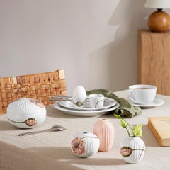 Hammershøi Coffee Cup with Matching Saucer White 8.5 Oz