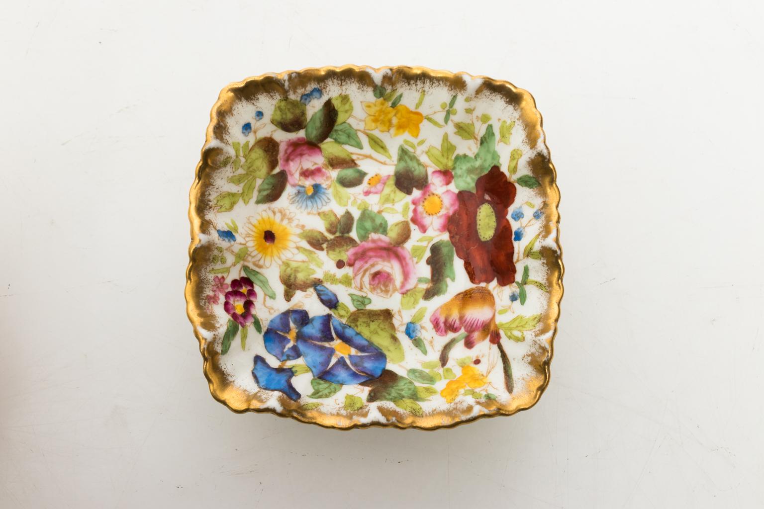 Hammersley & Co. Floral Pattern Dessert Service, circa 1920s 2