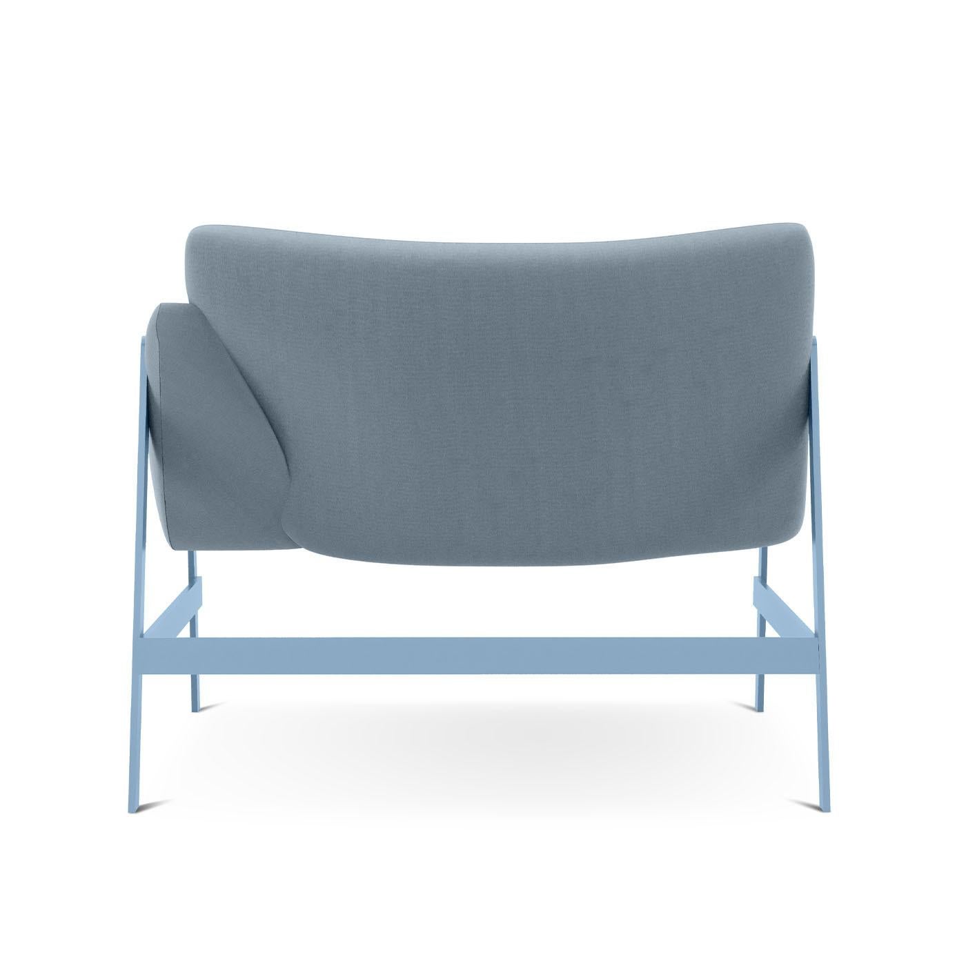 Chaise Hammock bleu clair avec accoudoirs par Debonademeo Studio Neuf - En vente à Milan, IT