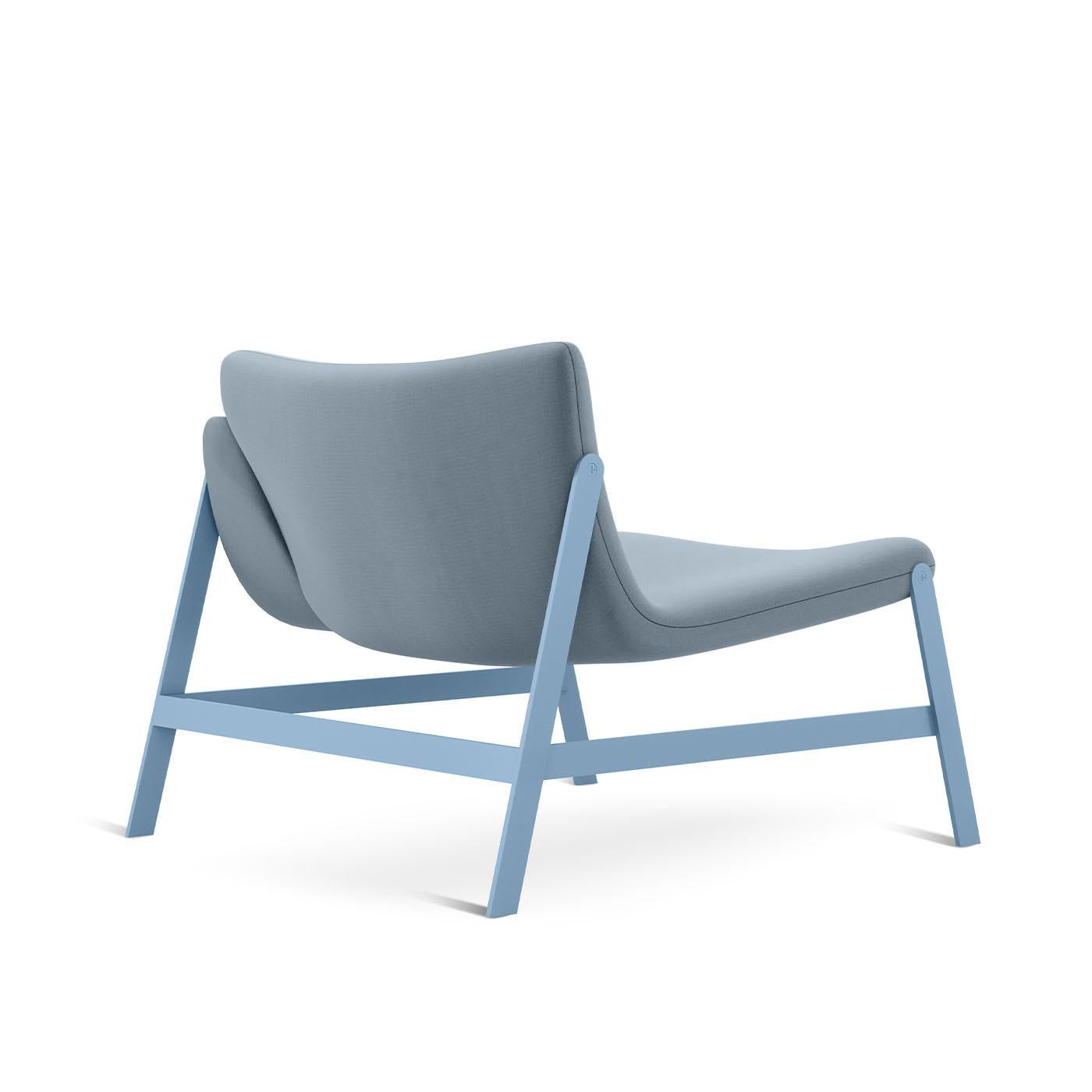 XXIe siècle et contemporain Chaise Hammock bleu clair avec accoudoirs par Debonademeo Studio en vente