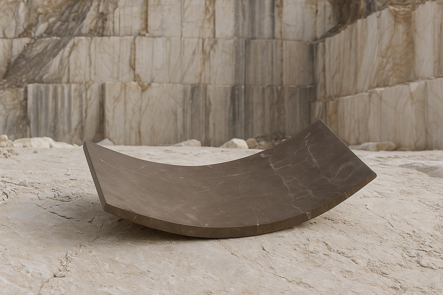 Hammock-Marmorplatte von auf Entropy in Braun, Schreibtisch-Accessoire von Platte (Griechisch) im Angebot