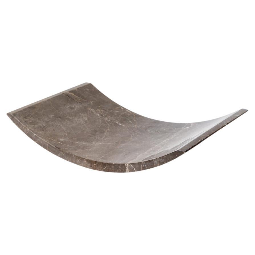 Hammock Marble Platter by on Entropy in Brown, Desk Accessory of Platter For Sale