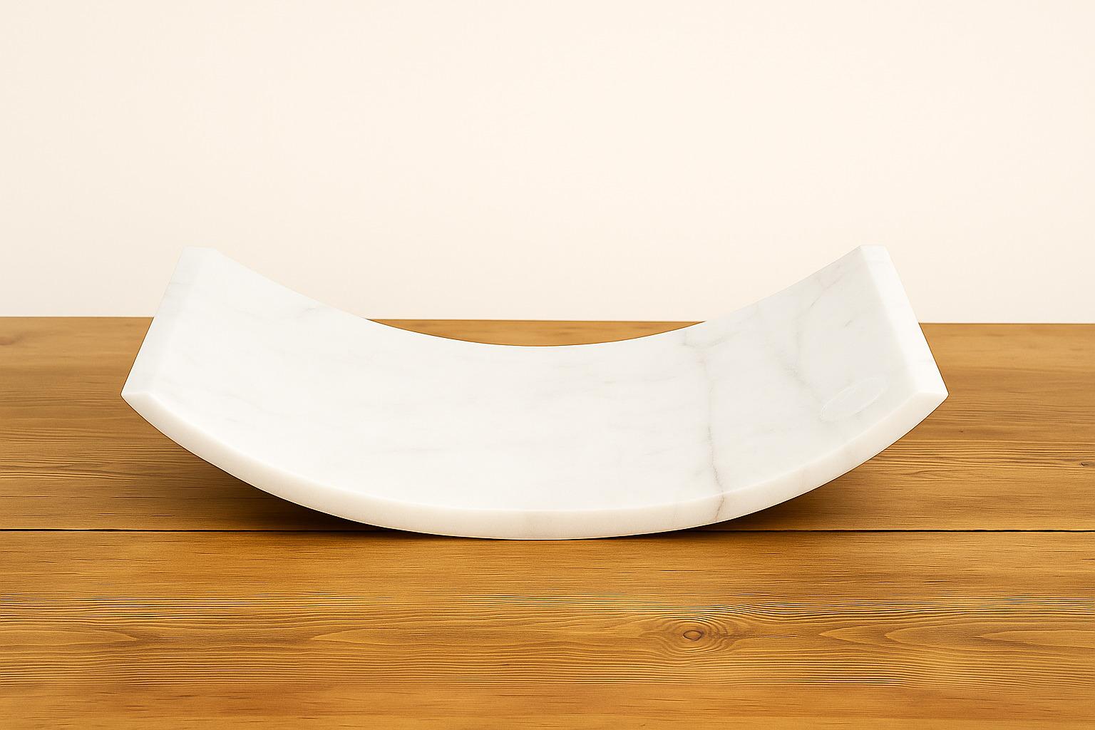 Plato de Mármol Hamaca by On.Entropy en Blanco, Accesorio de Escritorio de Plato Siglo XXI y contemporáneo en venta