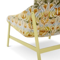 Fauteuil hamac beige et vert par Debonademeo Studio