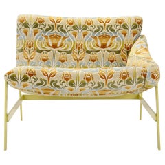 Hammock with Beige & Green pattern Lounge Chair by Debonademeo Studio
