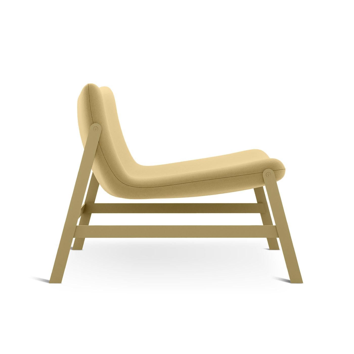 Italiano Hammock Yellow Lounge Chair By Debonademeo Studio by Adrenalina in vendita