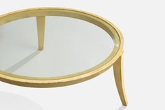 Hammond Kroll, Coffee Table, Wood, Glass, USA, 1930s