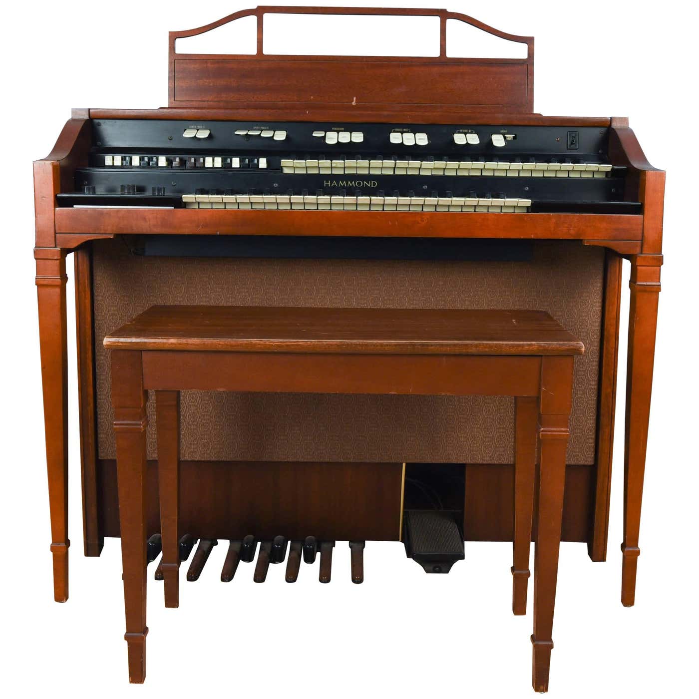 Hammond Model L-111A Tube Organ with Bench at 1stDibs | hammond organ ...