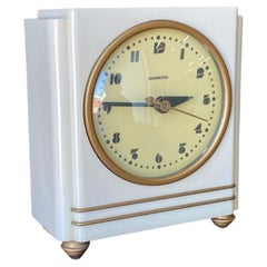 Hammond Modern Firefly Synchronous Electric Bakelite Alarm Clock Model #302