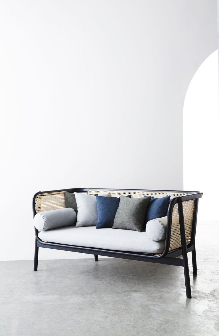 Hamp Sofa, Contemporary Woven Cane Sofa For Sale at 1stdibs