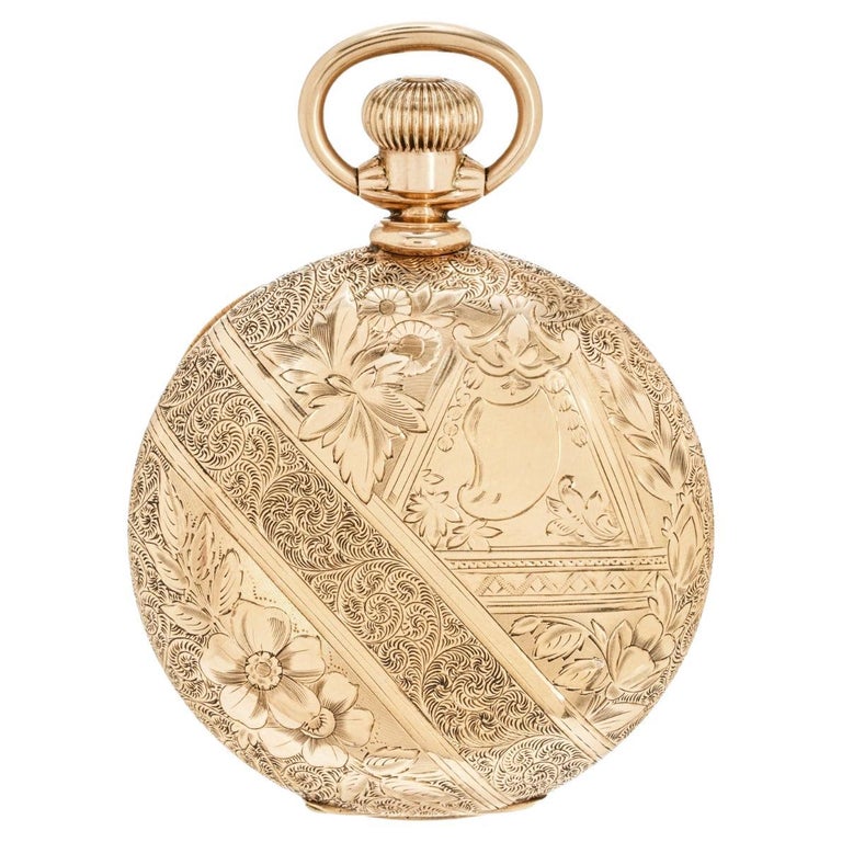 Hampden Watch A Highly Engraved Railroad Full Hunter Pocket