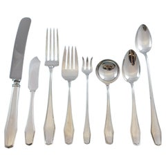 Hampton by Alvin Sterling Silver Flatware Set for 12 Service 103 Pieces