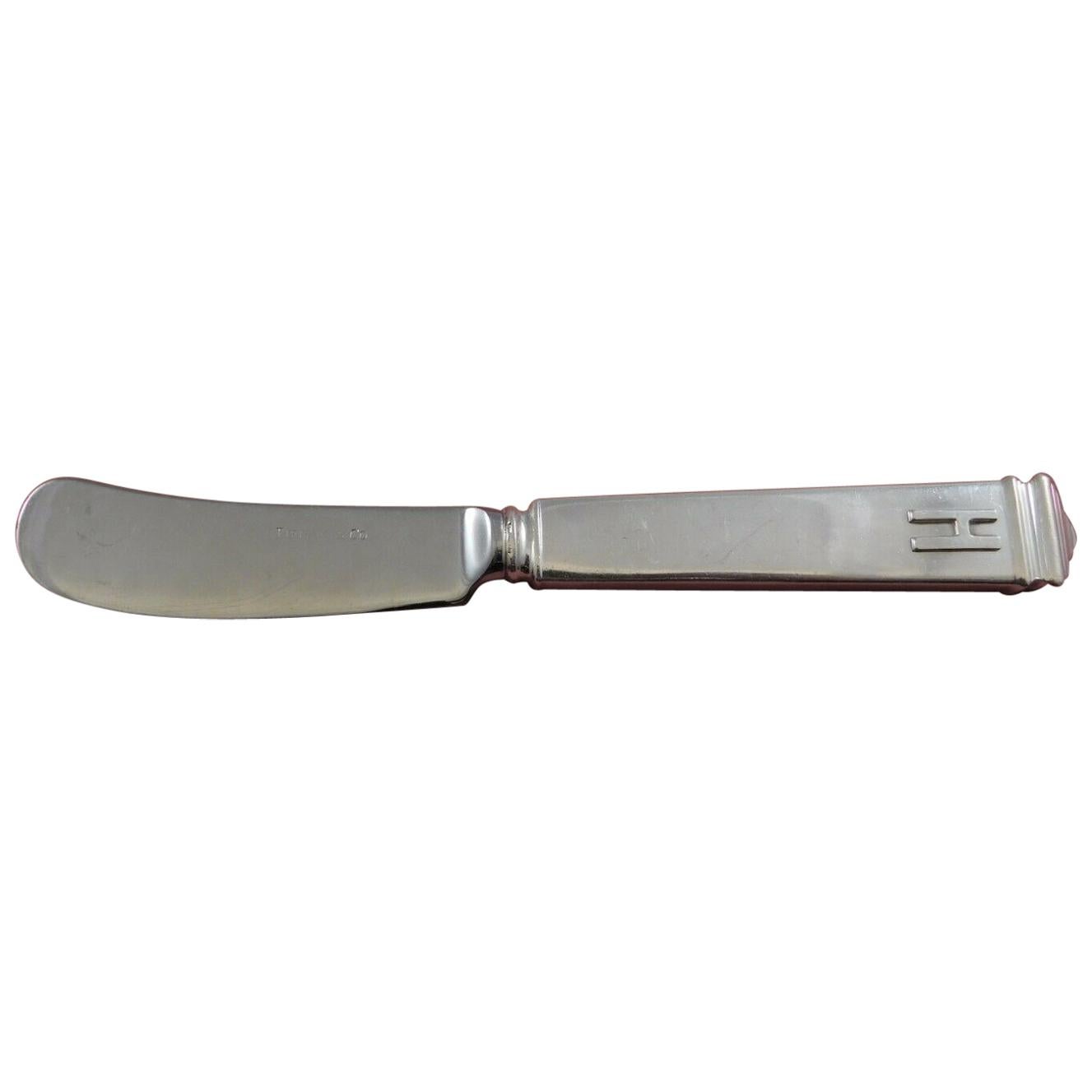 Hampton by Tiffany Sterling Silver Butter Spreader HH Applied "H" Mono