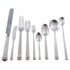 Hampton by Tiffany Sterling Silver Flatware Set for 12 Service 117 pcs Dinner