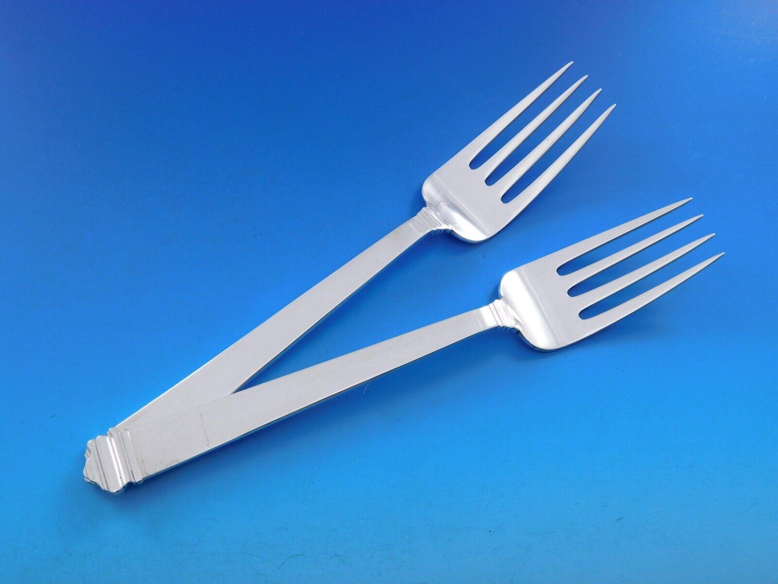 Ensemble de couverts en argent sterling pour 12 personnes 138 pièces du dîner Hampton par Tiffany en vente 2