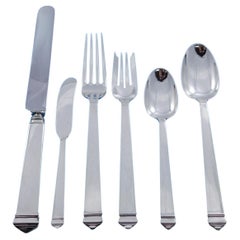 Hampton by Tiffany Sterling Silver Flatware Set for 8 Service 48 pcs Dinner